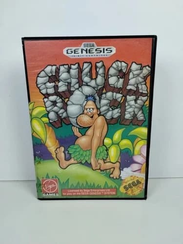 Chuck Rock (Sega Genesis) CIB - Tested - Free Shipping