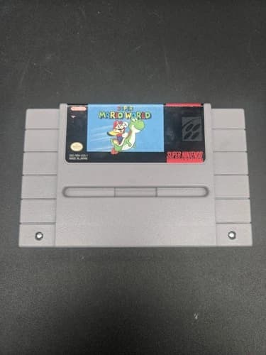 Super Mario World SNES Nintendo 1991 Authentic, Tested Cartridge Only