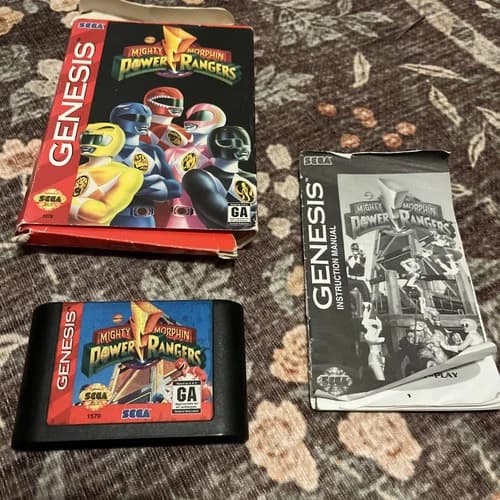 Mighty Morphin Power Rangers (Sega Genesis, 1994) CIB