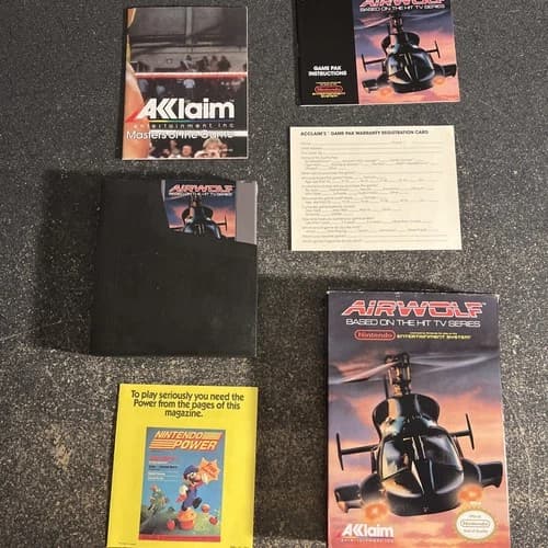 Nintendo NES AirWolf Complete CIB