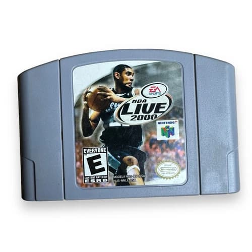 NBA Live 2000 (Nintendo 64, 1999) N64 Game Cartridge - Tested And Working