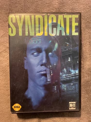 Syndicate (Sega Genesis, 1994) Complete With Manual