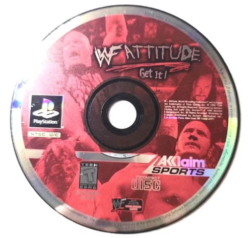 WWF Attitude - Get It! (Sony PlayStation 1, 1999) Disc Only