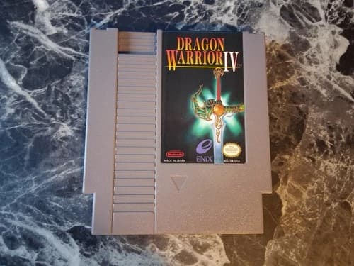 Dragon Warrior IV Nintendo NES Authentic Tested Contacts Cleaned