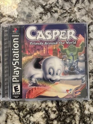 Casper: Friends Around the World Sony PS1 PlayStation 1 2000 CIB PS1