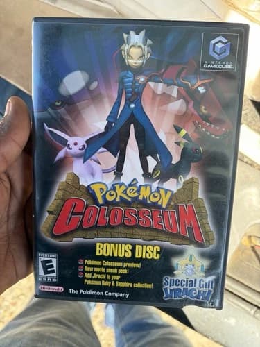 Pokemon Colosseum Bonus Disc W/ Jirachi WM Insert Complete Nintendo GameCube