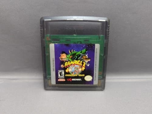 * Rampage 2 Universal Tour (Nintendo Game Boy Color GBC) Cartridge Only
