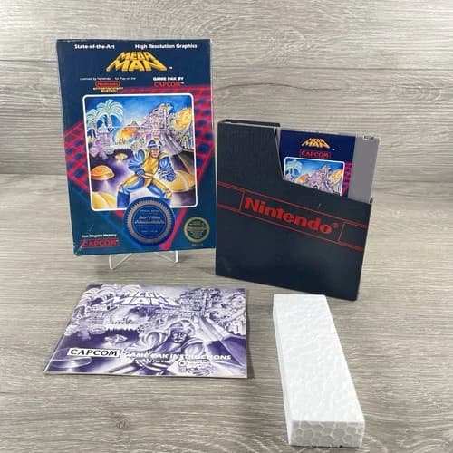 Capcom Mega Man NES Nintendo Offer Sticker Complete w/ Protector Excellent