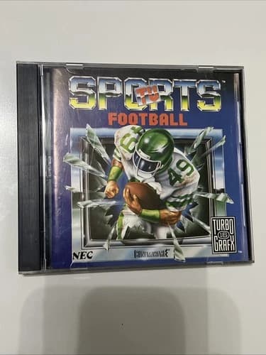 TV SPORTS FOOTBALL TurboGrafx-16 Turbo Grafx 16 Complete in Case CIC
