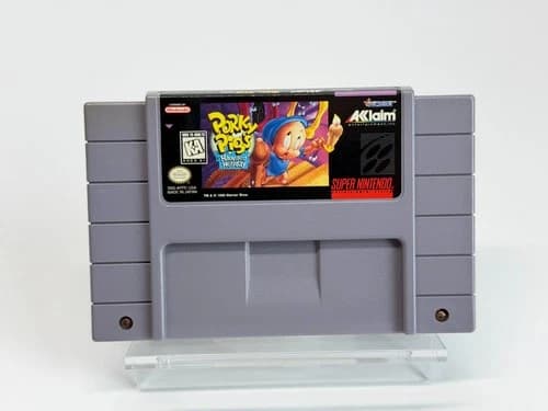 Porky Pig's Haunted Holiday (Super Nintendo SNES) Video Game Authentic & Tested