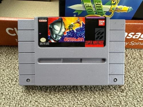 SNES Ultraman Super Nintendo Cartridge Only Tested Working