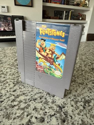 The Flintstones: The Surprise at Dinosaur Peak NES Game Cartridge GOOD CONDITION