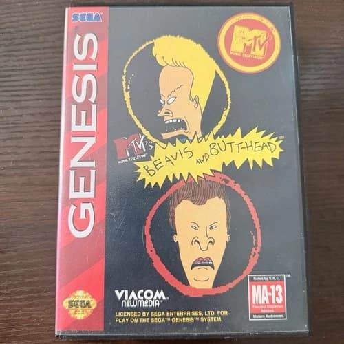 MTV's Beavis and Butt-Head (Sega Genesis, 1994) CIB