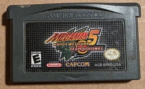 Megaman Battle Network 5 Team Colonel Game Boy Advance GBA