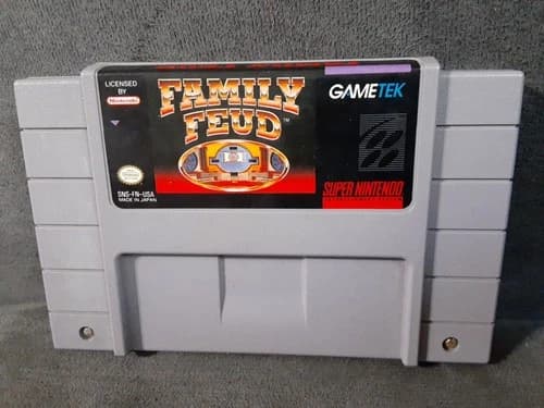 Family Feud (Super Nintendo SNES, 1991) Authentic Cartridge Only Tested