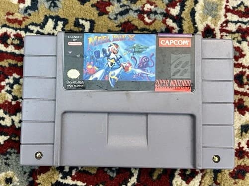 Mega Man X Super Nintendo SNES Authentic Tested