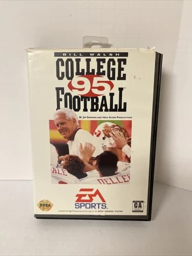 Bill Walsh College Football 95 (Sega Genesis) Complete Cib