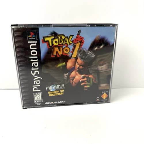 Tobal No 1 (Sony Playstation 1 PS1) Complete CIB Sample CD Manual Tested Working