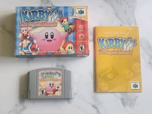 Kirby 64: the Crystal Shards. CIB Complete. N64. Tested. Authentic. Very Good.