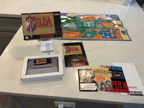 Legend of Zelda A Link to the Past SNES Complete Shrinkwrap Intact CIB +Minty