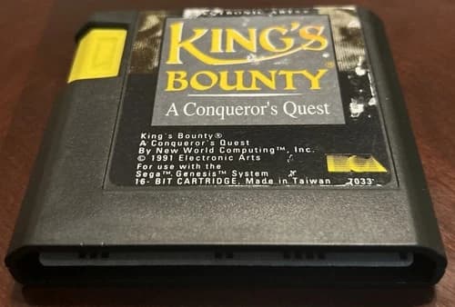 King's Bounty: A Conqueror's Quest (Sega Genesis, 1991) CARTRIDGE ONLY