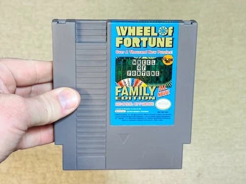 Wheel of Fortune Family Edition - Nintendo NES Game Cartridge - Authentic