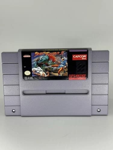 Street Fighter II Super Nintendo Video Game SNES 1992 Capcom See Photos