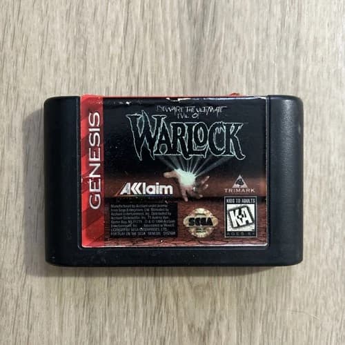 Warlock: Beware The Ultimate Evil (Genesis, 1994) Authentic TESTED FAST SHIPPED