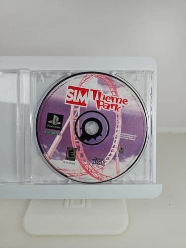Sim Theme Park (Sony Playstation 1, PS1) Fast Free Tracked Shipping