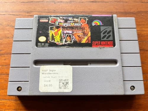WWF Super WrestleMania (SNES, 1992) Authentic, Tested, Fast Shipping!
