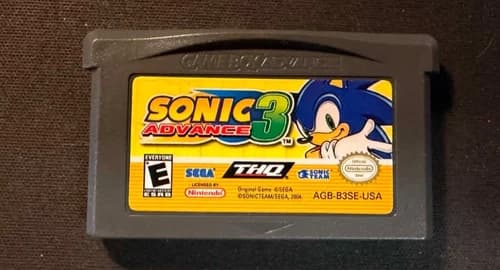 Sonic Advance 3 (Nintendo GameBoy Advance, 2004) Cartridge Only