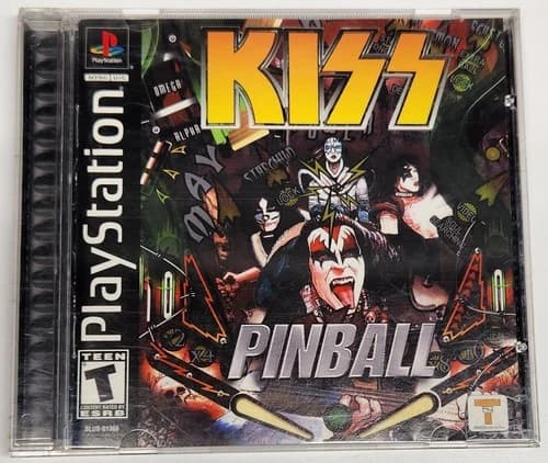 Kiss Pinball (Sony PlayStation 1, 2001) PS1 CIB Complete w/ Manual, Tested