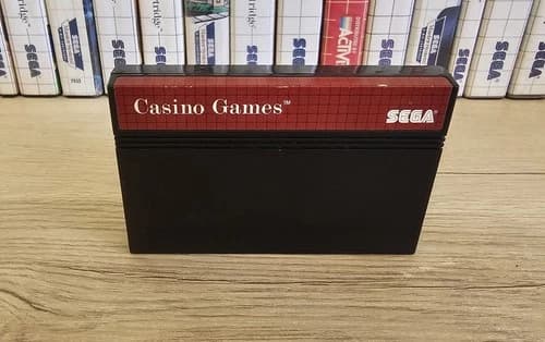 Casino Games (Sega Master System, 1989) Cartridge Only!