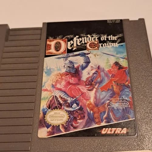 Ultra Defender of the Crown Nintendo NES Video Game Cartridge NTSC-U/C