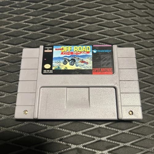 Super Off Road: The Baja (Super Nintendo SNES) Video Game Authentic & Tested