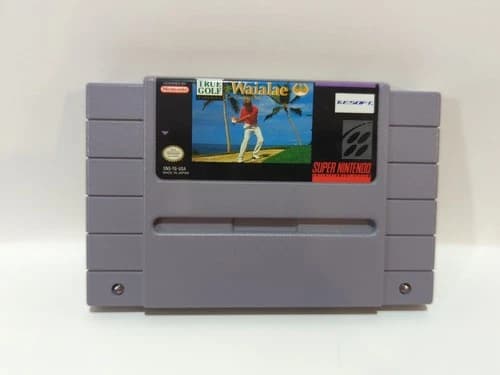 True Golf Classics: Waialae Country Club (Super Nintendo) Cartridge tested.