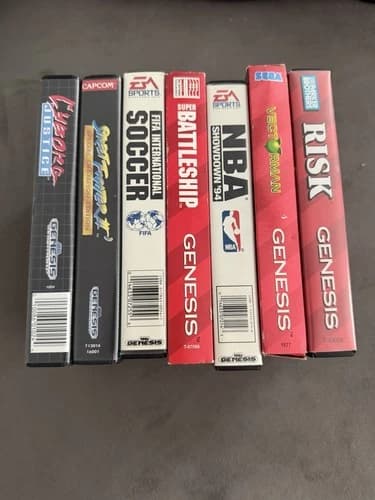 Sega Genesis Games - Street Fighter 2, Battleship, Vectorman, Risk, NBA, More