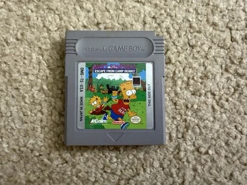 Bart Simpson’s Escape From Camp Deadly (Nintendo Game Boy, 1991) “Tested”