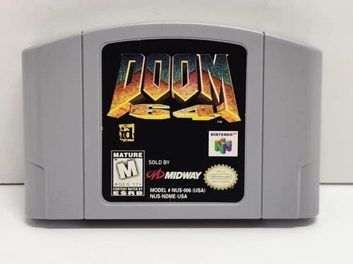 Doom 64 Nintendo 64 N64 Authentic Tested Cartridge Only