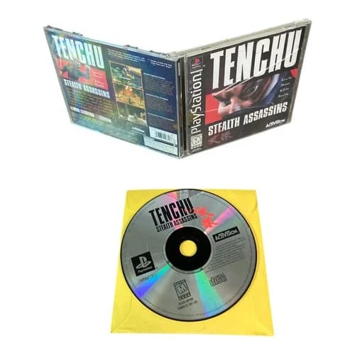 Sony PlayStation 1 PS1 CIB COMPLETE TESTED Tenchu Stealth Assassins BL CF S