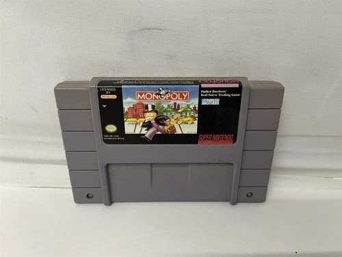 Monopoly Video Game Cartridge For The Super Nintendo SNS-ML-USA SNES