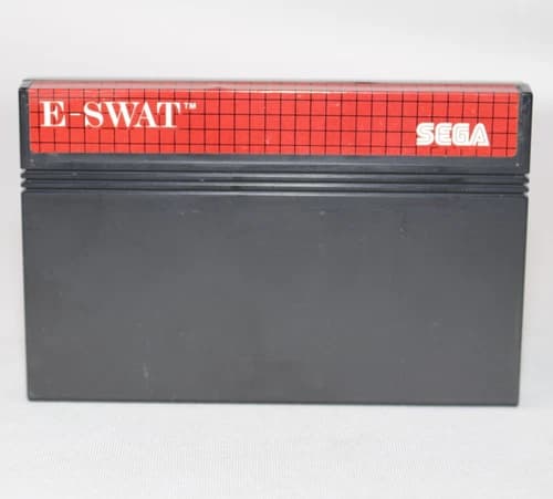 E-SWAT Sega Master System Cart Authentic! Very Good Condition! Tested! RARE!