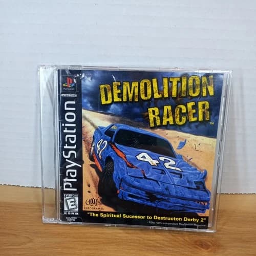Demolition Racer Sony PlayStation 1, 1999 with Registration Card
