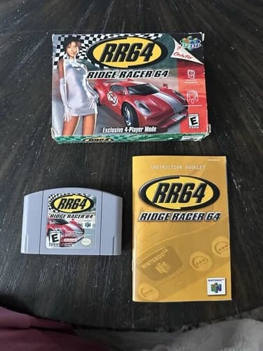 Nintendo 64 N64 Game RR64 Ridge Racer 64 CIB Complete In Box