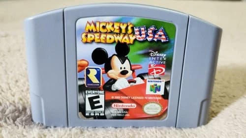 Mickey's Speedway USA N64 Authentic Tested/Cleaned Nice! Nintendo 64