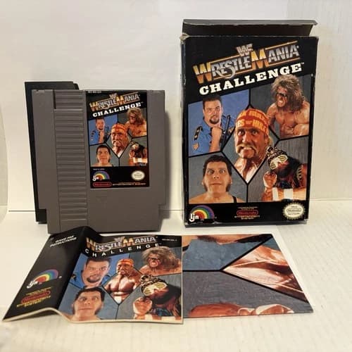 WWF WrestleMania Challenge Nintendo Entertainment System NES 1990 CIB