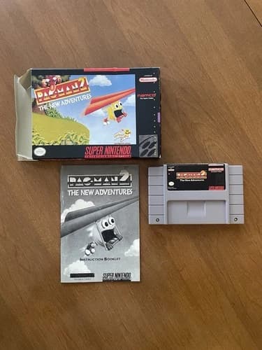 Pac-Man 2: The New Adventures Super Nintendo SNES Complete In Box CIB .