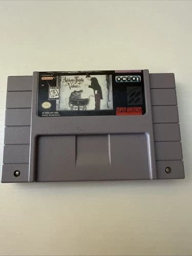 The Addams Family Values Super Nintendo SNES Tested Works Authentic