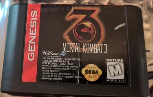 Mortal Kombat 3 - Genesis - Cartridge Only - Tested Working