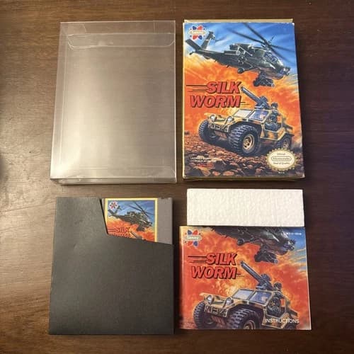 Silk Worm (Nintendo NES) Complete - Tested - Authentic